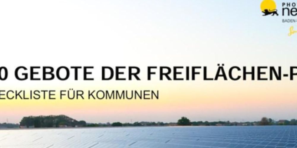 Solarparks: Planungshilfe für Kommunen aktualisiert