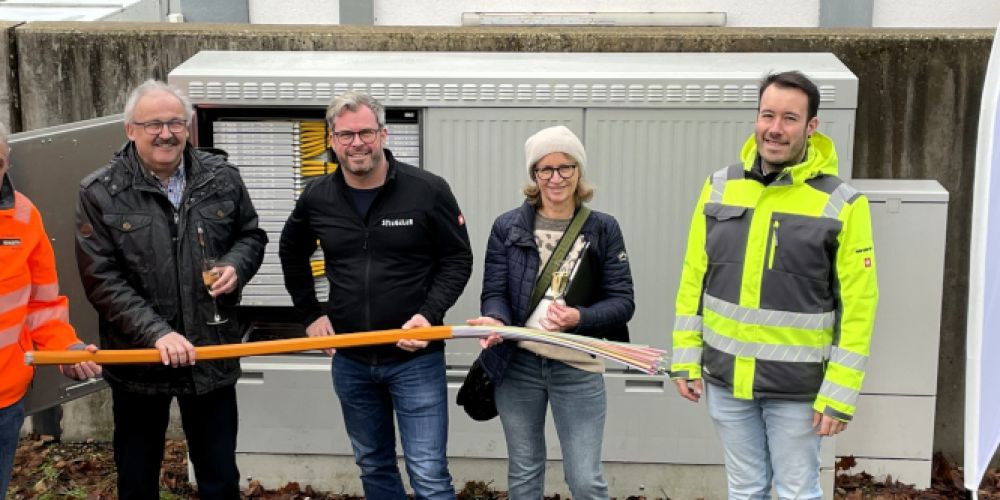 Das Glasfasernetz in Häusern geht in Betrieb