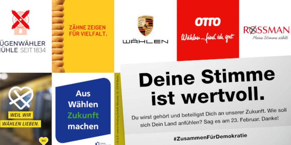 Über 100 Unternehmen setzen starkes Zeichen für Demokratie