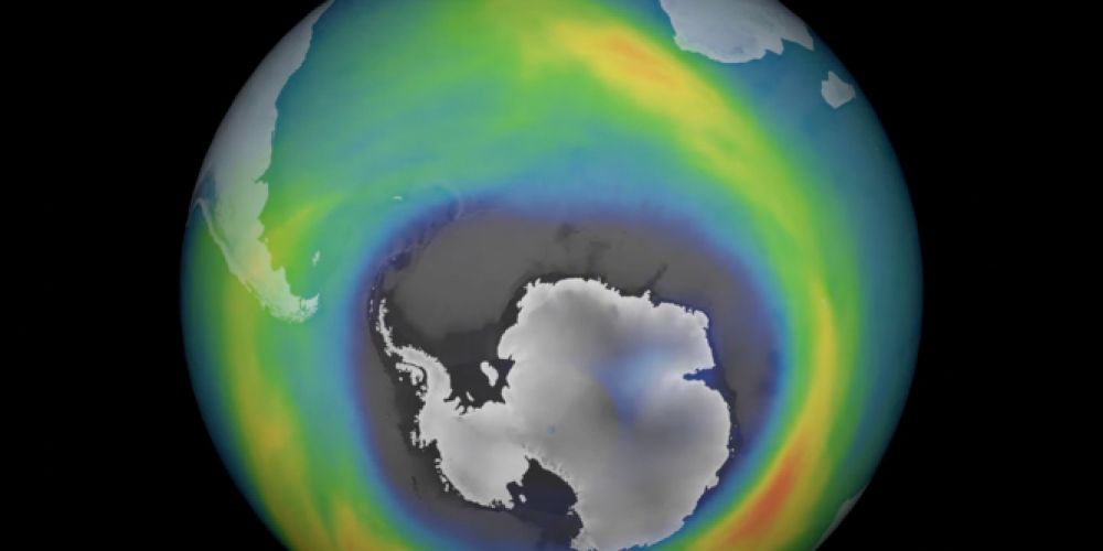 Ozonloch über Antarktis mit Rekordgröße