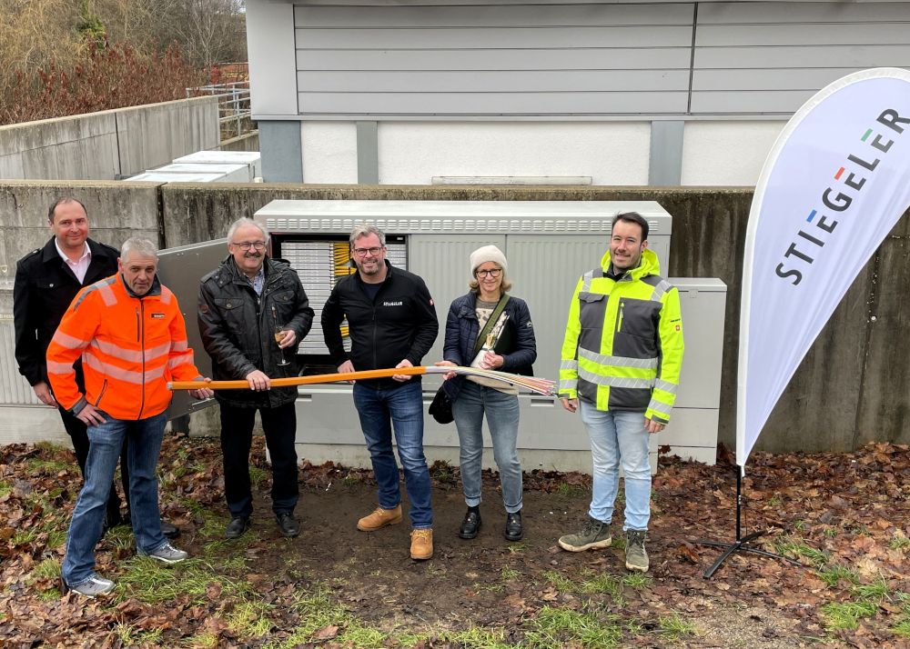 Das Glasfasernetz in Häusern geht in Betrieb