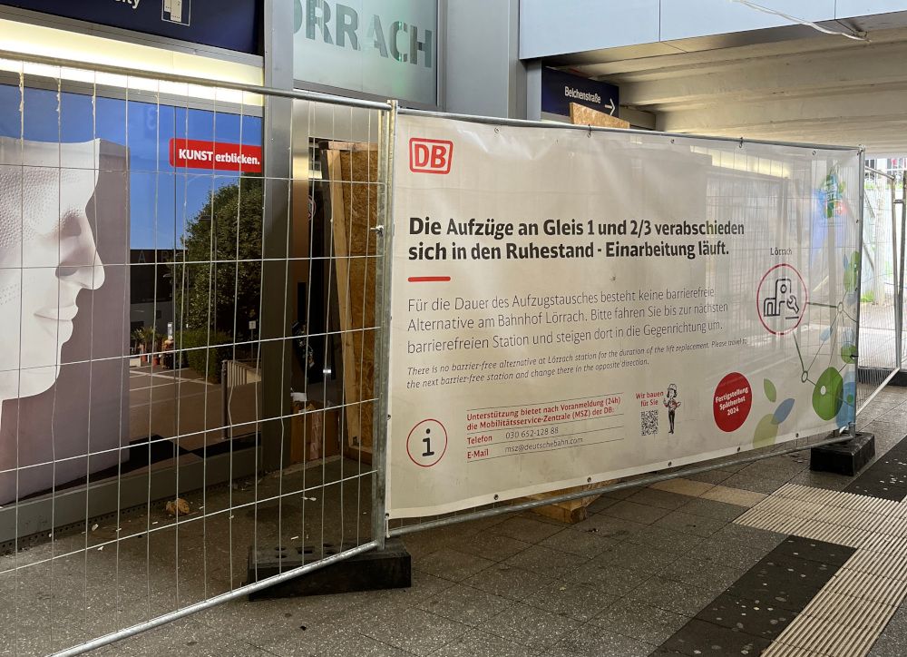 Keine Barrierefreiheit bis 2027 in Weil am Rhein