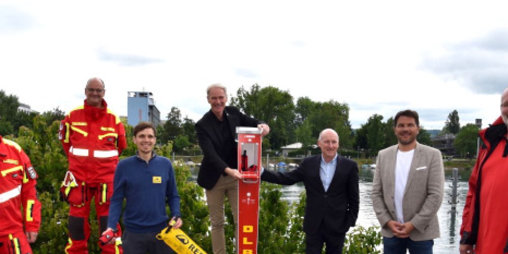 SOS-Säulen am Bodensee werden mit Restube automatic ausgestattet