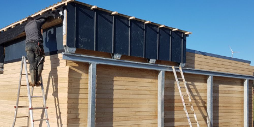 Fertigstellung der Rolldachhütte der phaenovum-Sternwarte in Gersbach