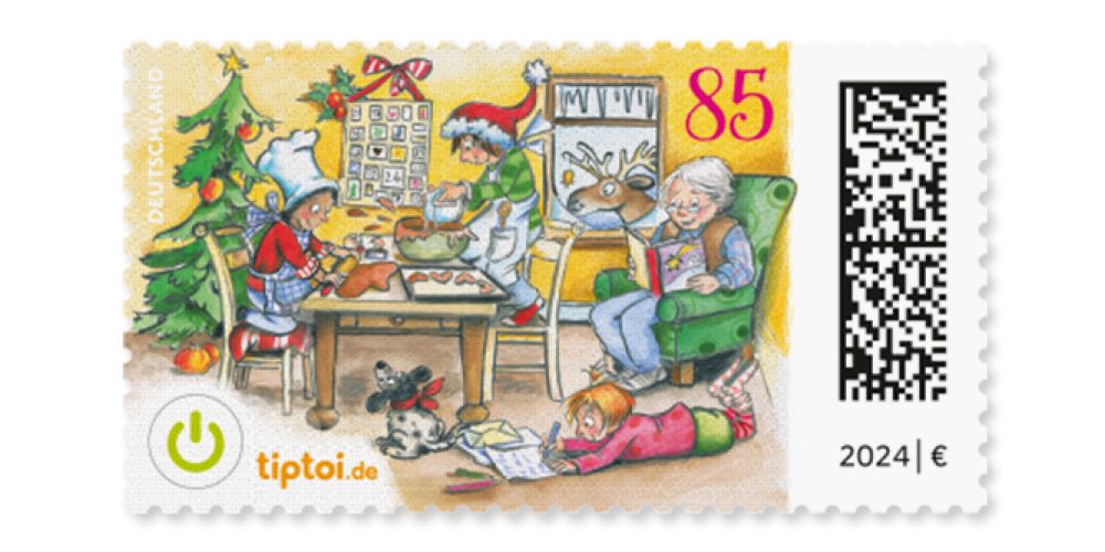 „Weihnachtsbäckerei“ ist Deutschlands schönste Briefmarke 2024
