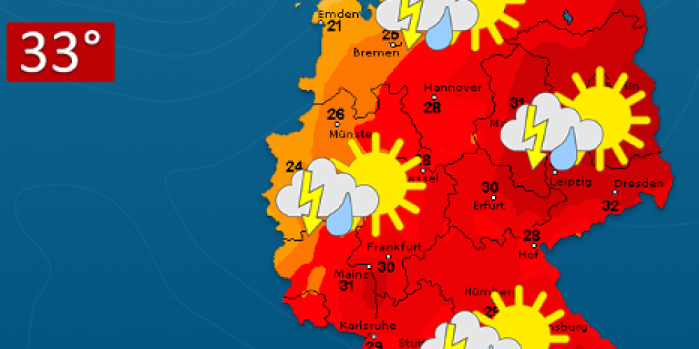 Deutschlandwetter: Auf Rekordhitze folgt Abkühlung