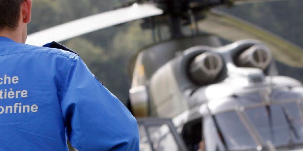 Helikopter im Grenzraum unterwegs