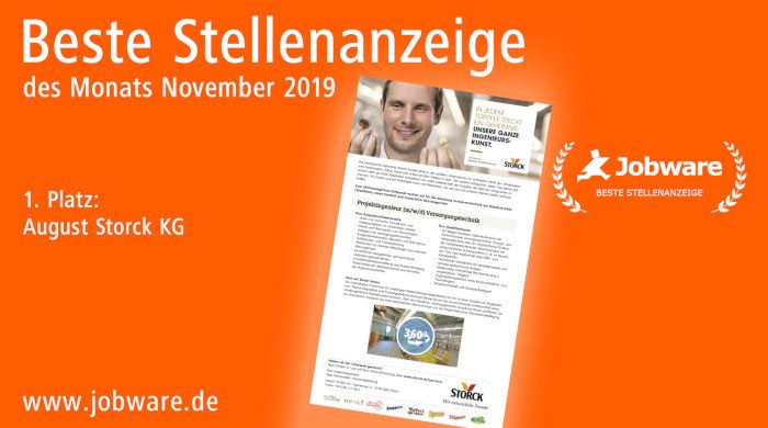 Personalwerbung für das Süßwarenunternehmen