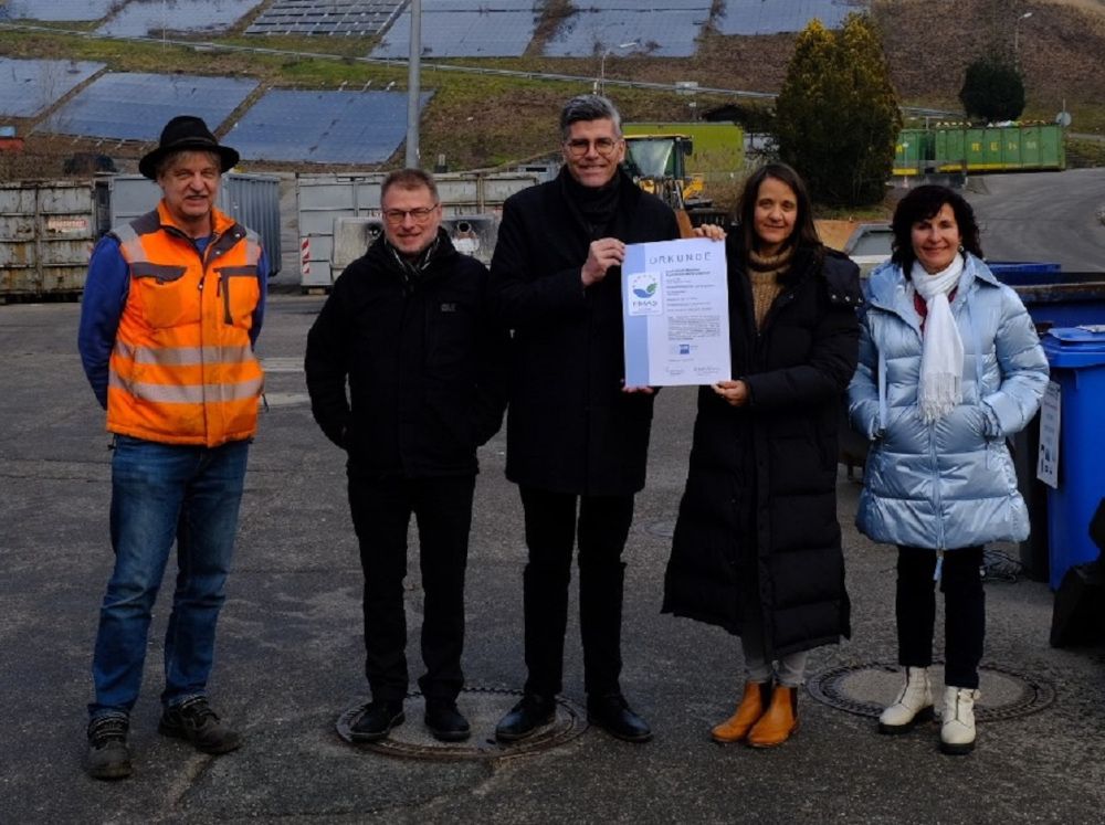 Deponie Lachengraben erhält erneut EU-Zertifikat für Umweltmanagement