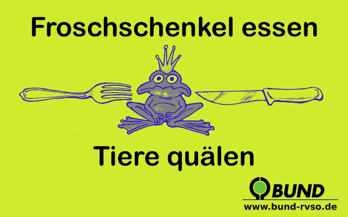 Der Verzehr von Froschschenkeln ist eine Tierquälerei