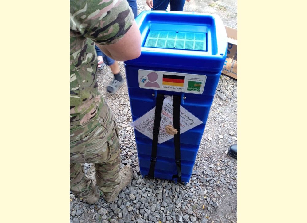 Wasserfilter PAUL hilft Menschen in ukrainischen Kriegsgebieten