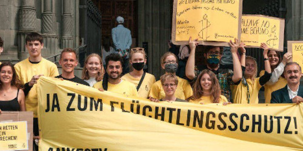 Kundgebung ZUm weltflüchtlingstag